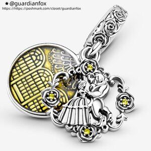 Pandora Disney Beauty and the Beast Dancing Dangle Charm